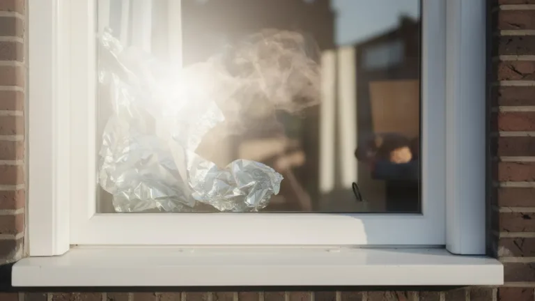 Aluminiumfolie in de zon: Waarom je dit nooit op je ramen moet plakken.