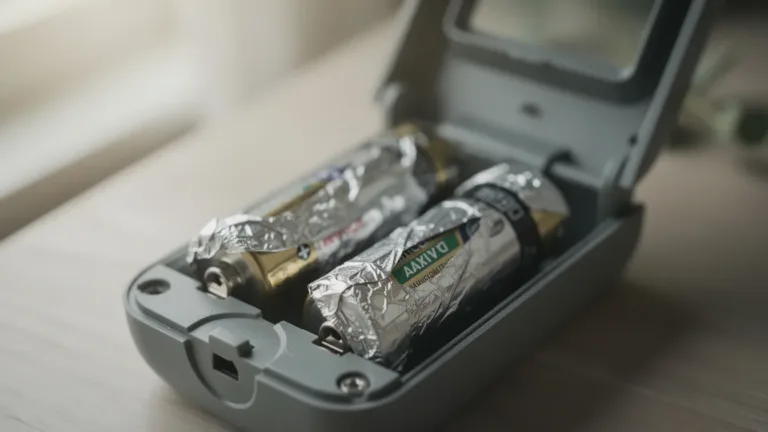 Aluminiumfolie om je batterijen: De nood-hack voor weigerende apparatuur.