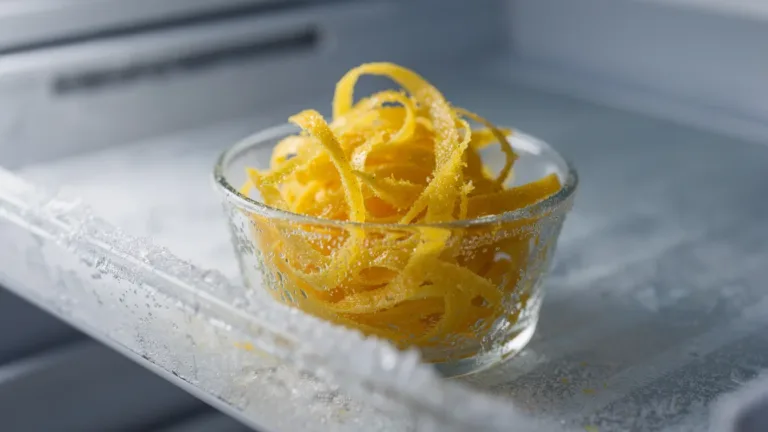 Citroenschillen in de vriezer: Waarom je ze geraspt moet bewaren voor je drankjes.
