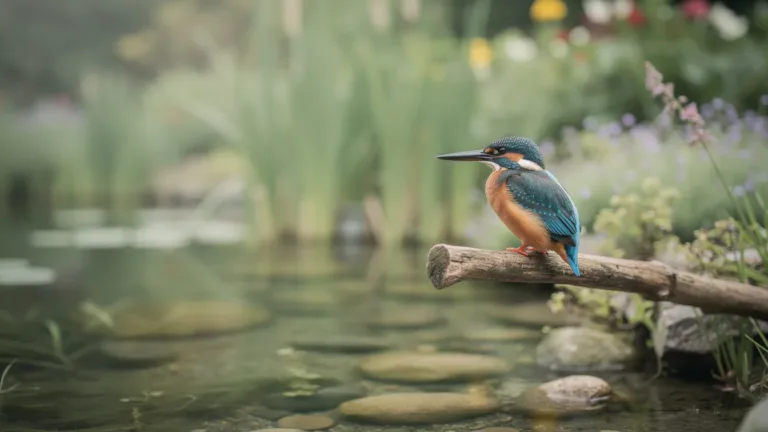 Zie je een IJsvogel bij de vijver? Dit zegt alles over je waterkwaliteit.